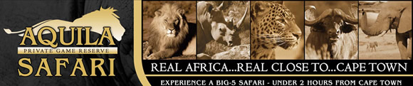 Aquilla Private Game Reserve Safari from Cape Town South Africa
