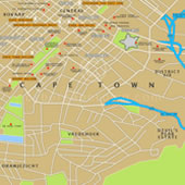 Cape Town City Bowl Map