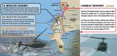 Huey Helicopter Tour Route