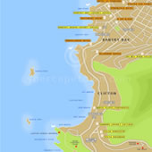 Map of Bantry Bay, Clifton Map